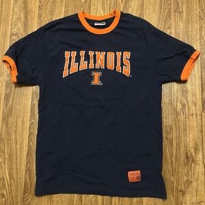 Vintage University‎ Of Illinois Shirt Men Large Navy Blue Colosseum Athletics